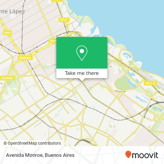 Avenida Monroe map