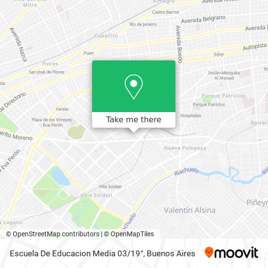 Mapa de Escuela De Educacion Media 03 / 19°