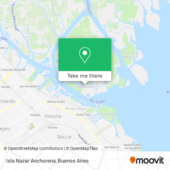 Isla Nazar Anchorena map
