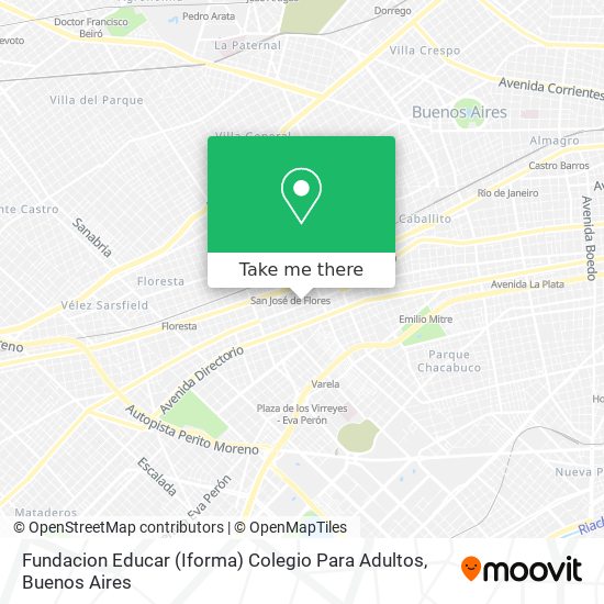 Fundacion Educar (Iforma) Colegio Para Adultos map