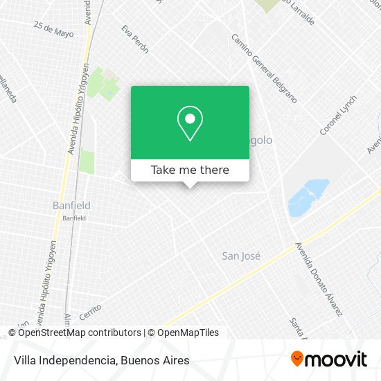 Villa Independencia map