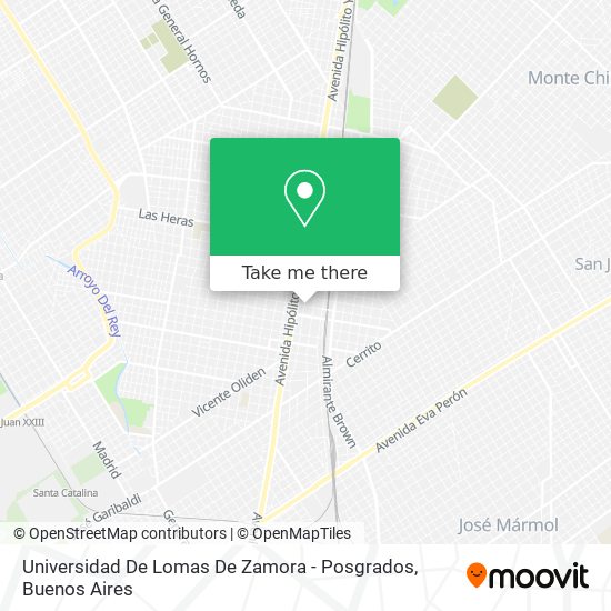 Universidad De Lomas De Zamora - Posgrados map