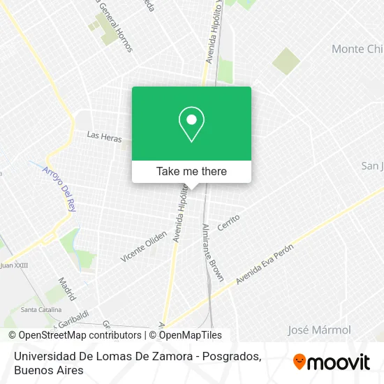Mapa de Universidad De Lomas De Zamora - Posgrados