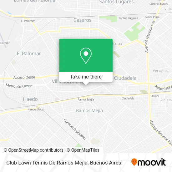 Club Lawn Tennis De Ramos Mejía map