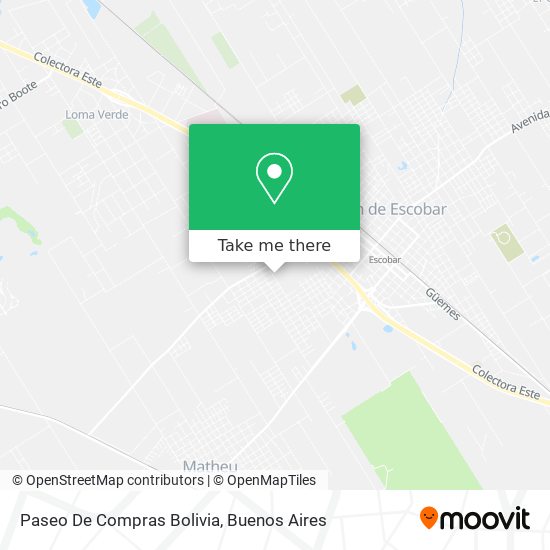 Paseo De Compras Bolivia map