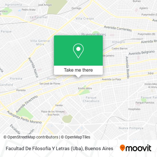 Facultad De Filosofía Y Letras (Uba) map