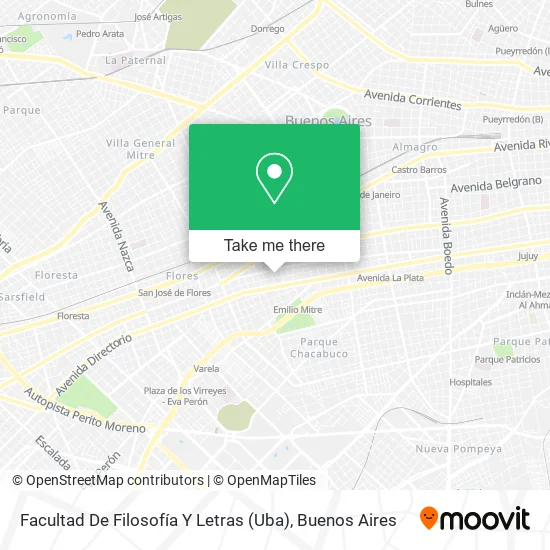 Facultad De Filosofía Y Letras (Uba) map