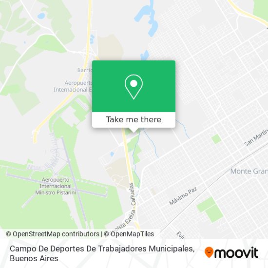 Mapa de Campo De Deportes De Trabajadores Municipales