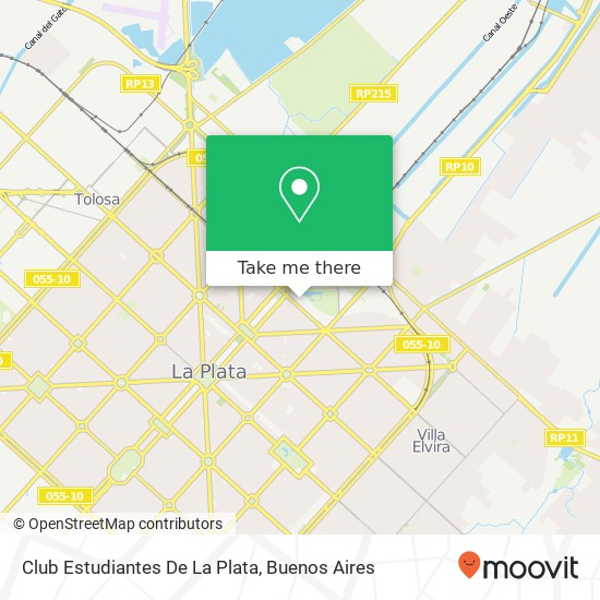 Club Estudiantes De La Plata map