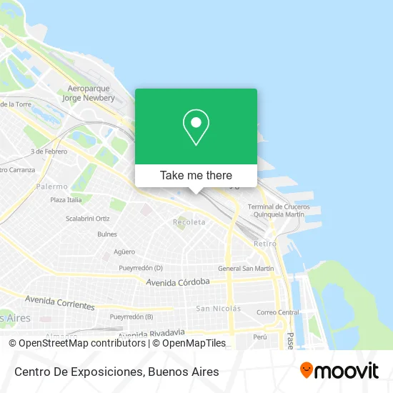Mapa de Centro De Exposiciones