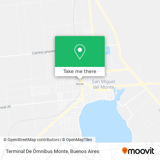 Terminal De Ómnibus Monte map