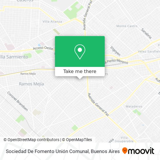 Sociedad De Fomento Unión Comunal map