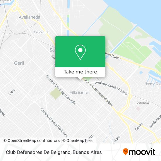 Club Defensores De Belgrano map