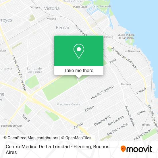 Mapa de Centro Médico De La Trinidad - Fleming
