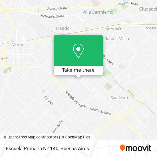 Escuela Primaria Nº 140 map