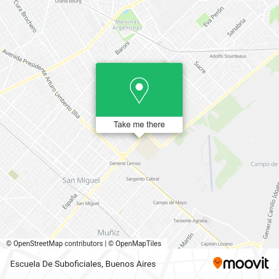 Escuela De Suboficiales map