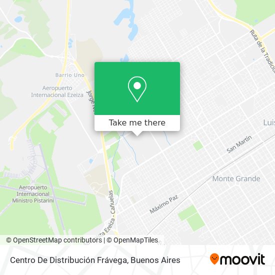 Mapa de Centro De Distribución Frávega