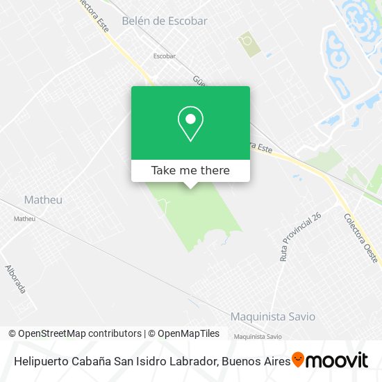 Mapa de Helipuerto Cabaña San Isidro Labrador