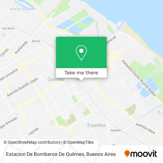 Mapa de Estacion De Bomberos De Quilmes