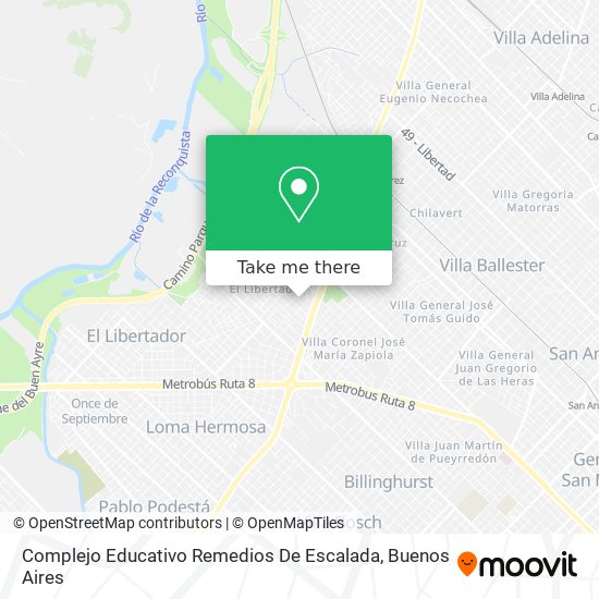 Complejo Educativo Remedios De Escalada map