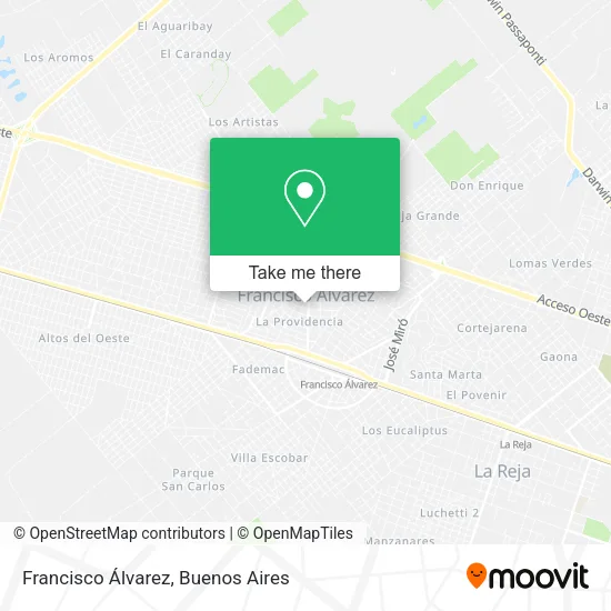 Francisco Álvarez map