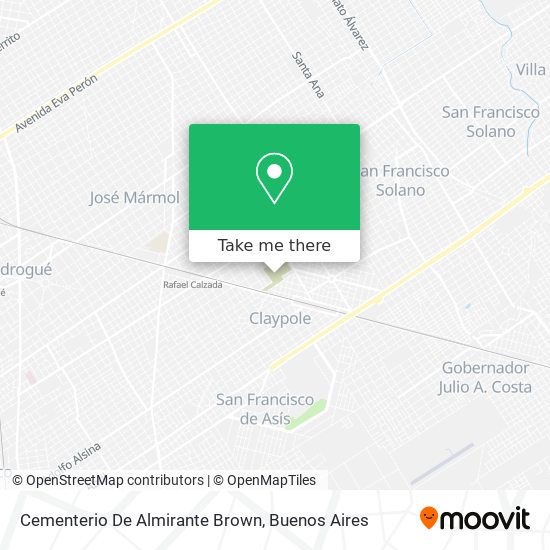 Mapa de Cementerio De Almirante Brown