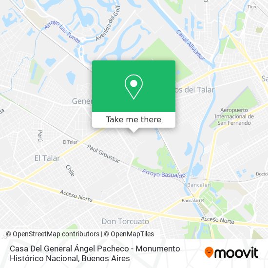 Mapa de Casa Del General Ángel Pacheco - Monumento Histórico Nacional