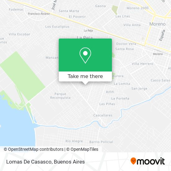 Lomas De Casasco map