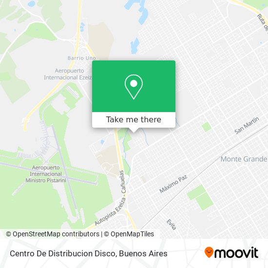 Centro De Distribucion Disco map