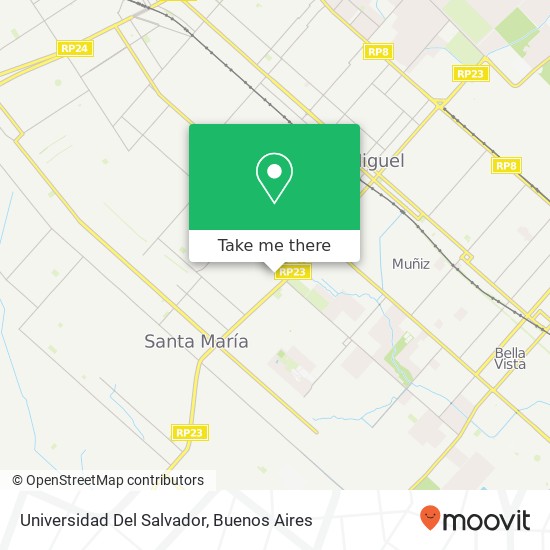 Mapa de Universidad Del Salvador