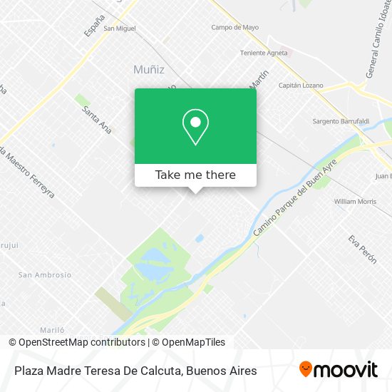 Mapa de Plaza Madre Teresa De Calcuta