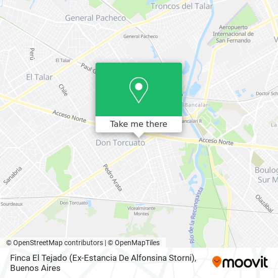 Finca El Tejado (Ex-Estancia De Alfonsina Storni) map