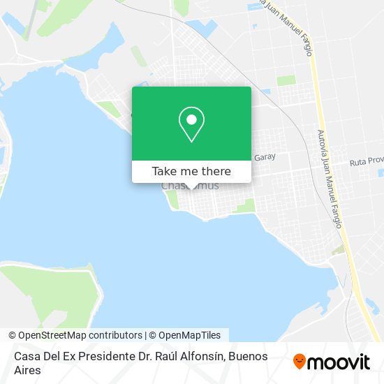 Casa Del Ex Presidente Dr. Raúl Alfonsín map