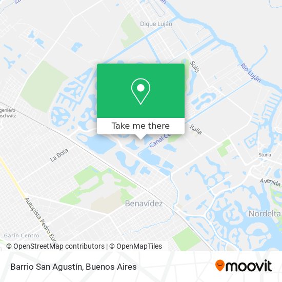 Barrio San Agustín map