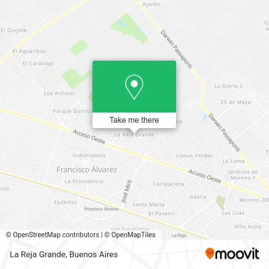Mapa de La Reja Grande