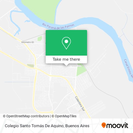 Mapa de Colegio Santo Tomás De Aquino