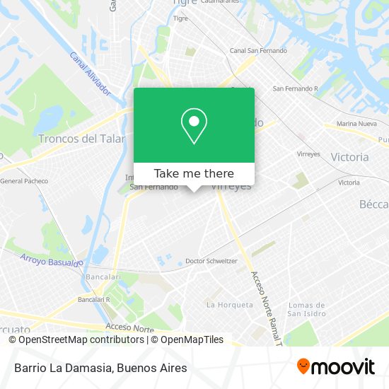 Mapa de Barrio La Damasia