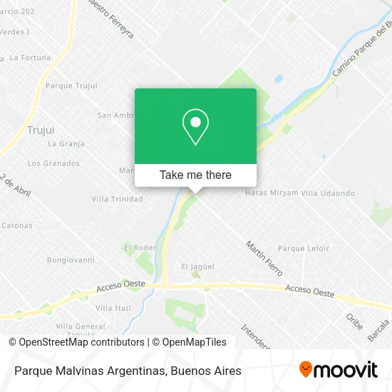 Mapa de Parque Malvinas Argentinas