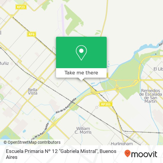 Escuela Primaria Nº 12 "Gabriela Mistral" map