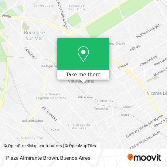 Mapa de Plaza Almirante Brown