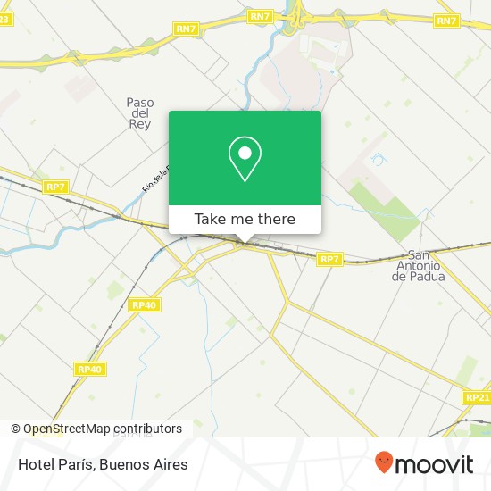 Hotel París map