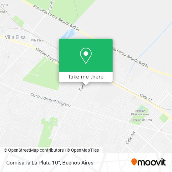 Comisaría La Plata 10° map