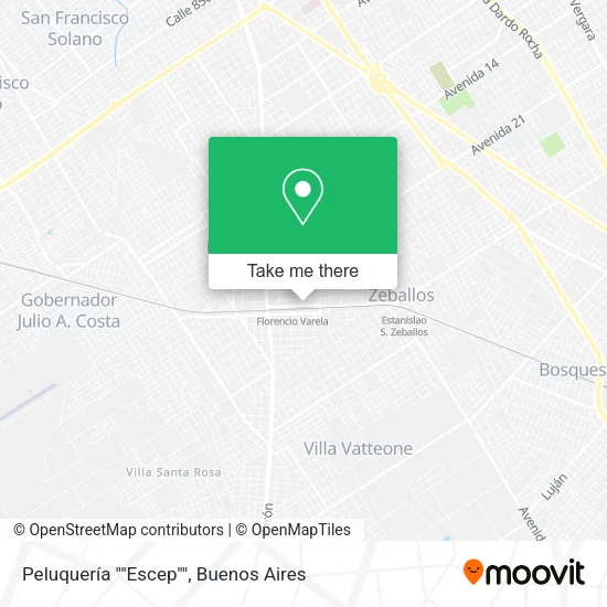 Mapa de Peluquería ""Escep""