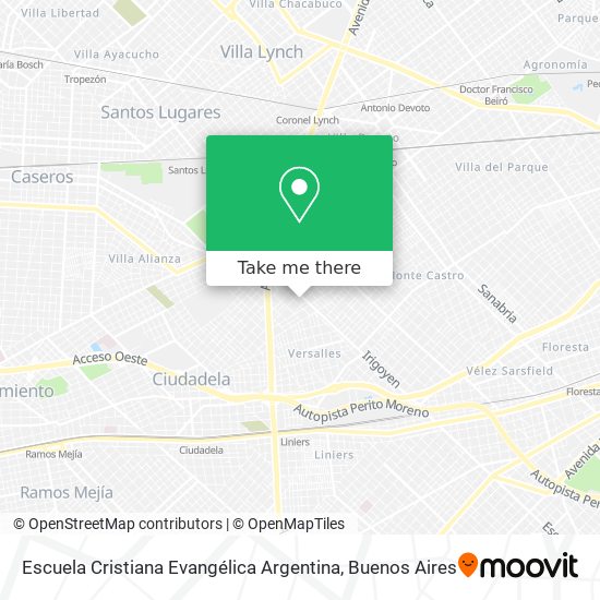 Escuela Cristiana Evangélica Argentina map