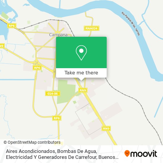Aires Acondicionados, Bombas De Agua, Electricidad Y Generadores De Carrefour map