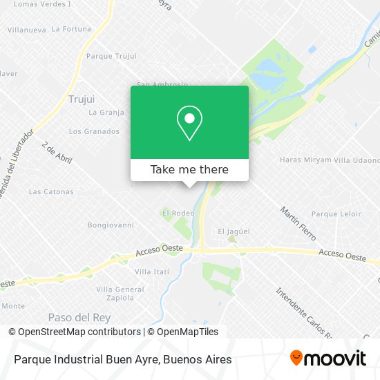 Parque Industrial Buen Ayre map