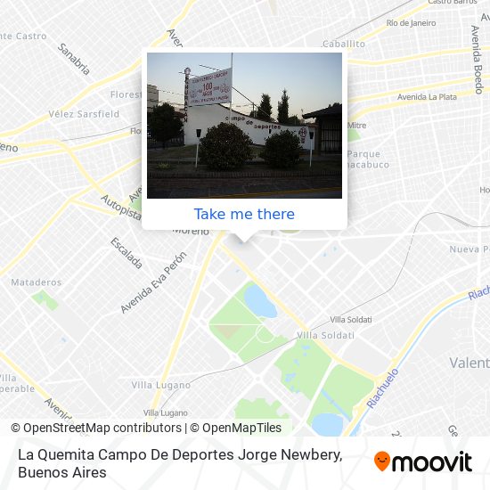 La Quemita Campo De Deportes Jorge Newbery map