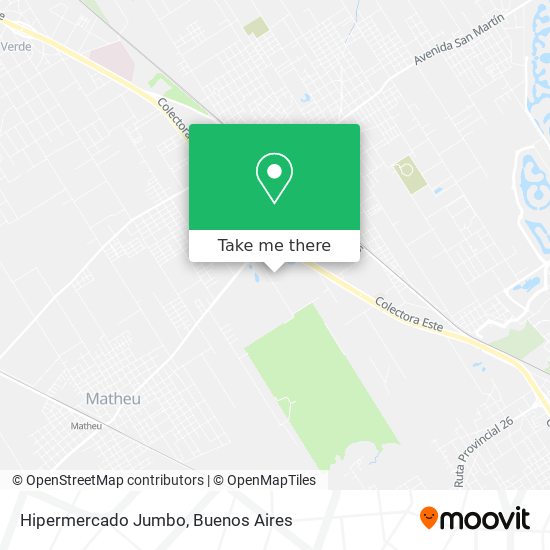 Mapa de Hipermercado Jumbo