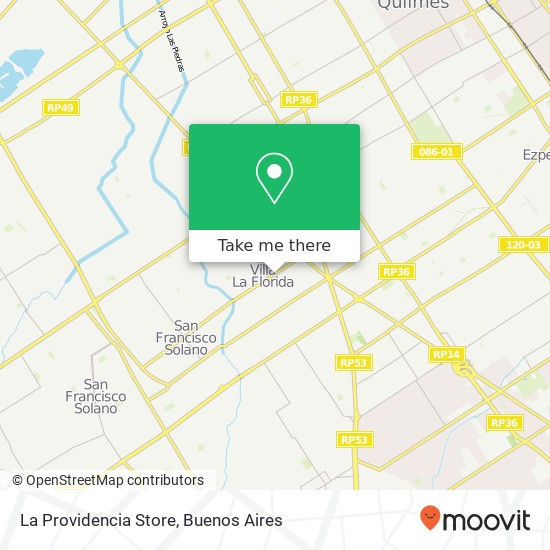 La Providencia Store map