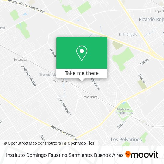 Instituto Domingo Faustino Sarmiento map